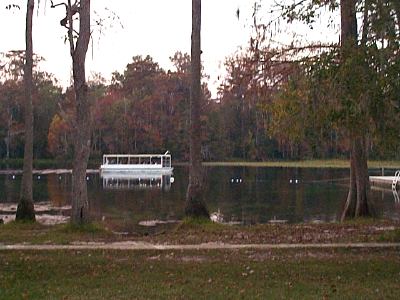 Tour boat at location